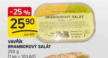 Bramborový salát Lahůdky Vavřík