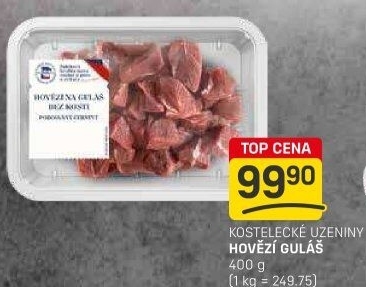 Hovězí maso na guláš Kostelecké uzeniny