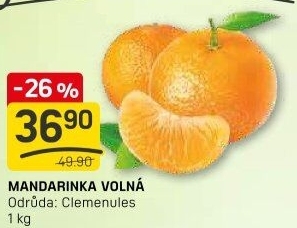 Mandarinky Klementinky