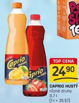 Nápojový koncentrát Caprio hustý