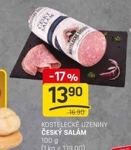Salám český Kostelecké uzeniny