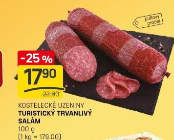 Salám turistický Kostelecké uzeniny