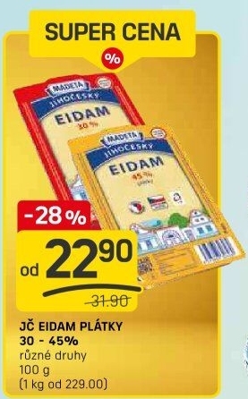 Sýr Eidam Jihočeský Madeta