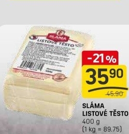 Těsto listové Sláma