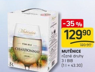 Vína Vinařství Mutěnice - bag in box