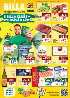 akční leták BILLA 22.1.2025-28.1.2025