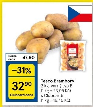 Brambory Tesco