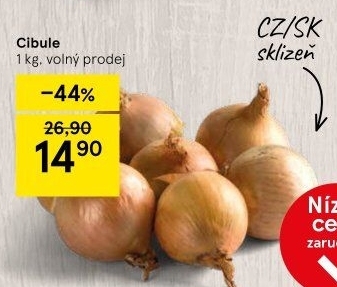 Cibule kuchyňská žlutá