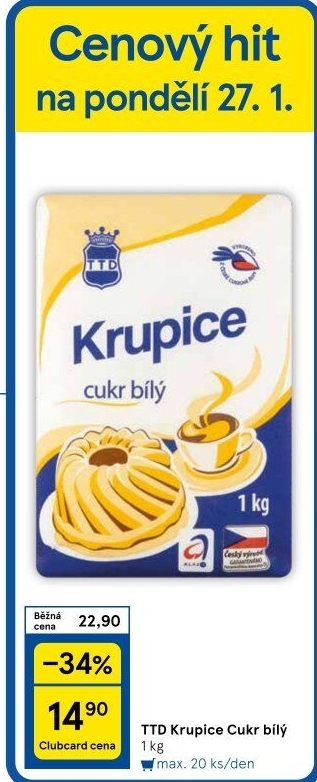 Cukr krupice TTD
