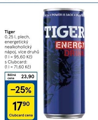 Energetický nápoj Tiger