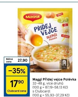 Instantní polévka Přidej vejce Maggi