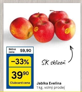 Jablka Evelina