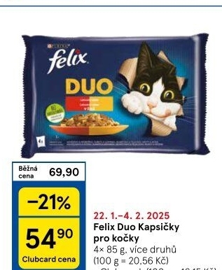 Kapsičky pro kočky Duo Felix Purina