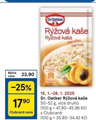 Kaše rýžová Dr. Oetker