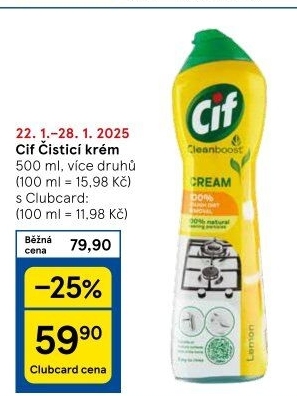 Krémový čistič Cif Cream