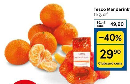 Mandarinky Tesco