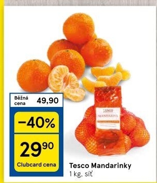 Mandarinky Tesco