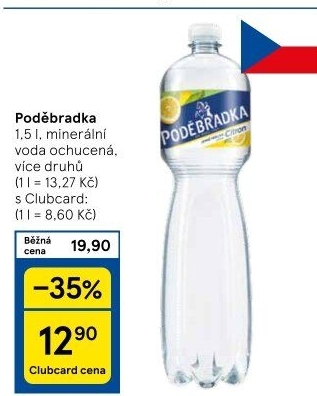 Ochucená voda Poděbradka