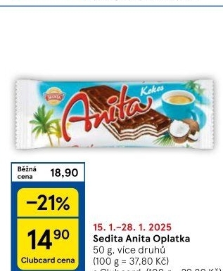 Oplatky Anita Sedita