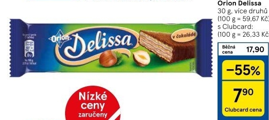 Oplatky celomáčené Delissa Orion