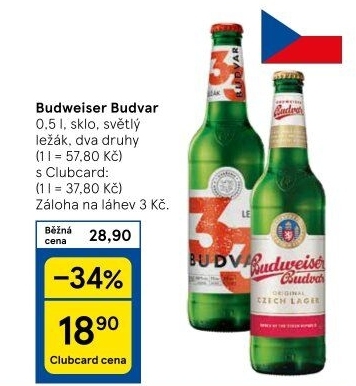Pivo Budweiser Budvar