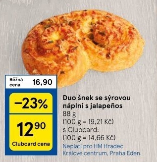 Šnek se slanou náplní