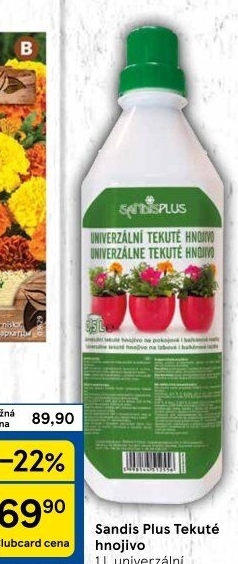 Tekuté univerzální hnojivo Sandis plus