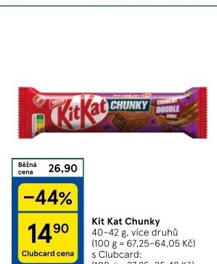 Tyčinka Chunky Kit Kat Nestlé