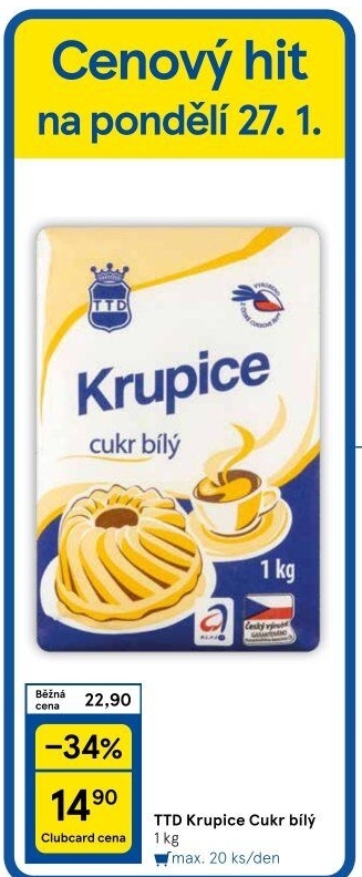 Cukr krupice TTD