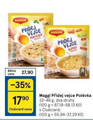Instantní polévka Přidej vejce Maggi