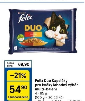 Kapsičky pro kočky Duo Felix Purina