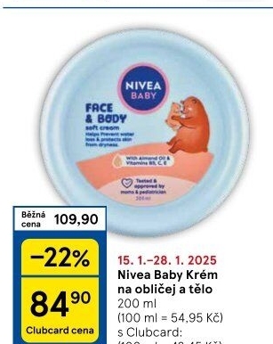 Krém dětský Baby Nivea