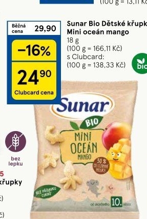 Křupky bio Sunar