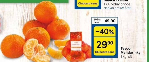 Mandarinky Tesco