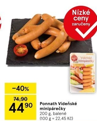 Minipárečky vídeňské Ponnath