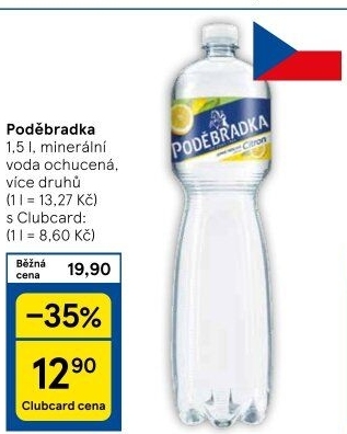 Ochucená voda Poděbradka