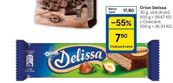Oplatky celomáčené Delissa Orion