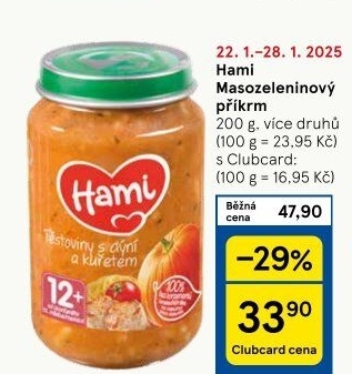 Příkrm masozeleninový Hami