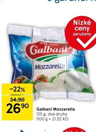 Sýr Mozzarella Galbani