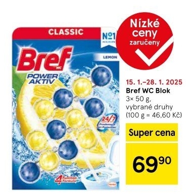 WC blok tuhý Power Aktiv Bref