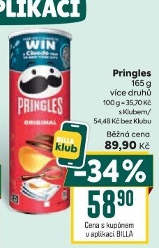 Chipsy Pringles - tubus