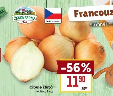 Cibule žlutá Česká Farma