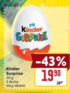 Čokoládové vajíčko s překvapením Kinder Surprise