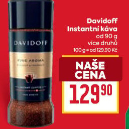 Instantní kávy Davidoff