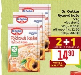 Kaše rýžová bez lepku Dr. Oetker