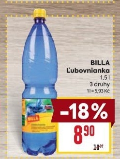 Minerální voda Lubovnianka Billa
