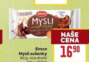 Ovesné sušenky Mysli na zdraví Emco