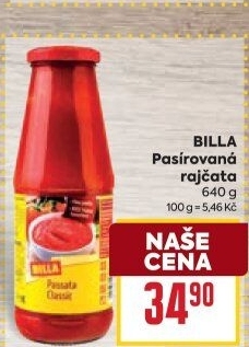 Pasírovaná rajčata Billa