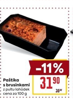 Paštika s brusinkami