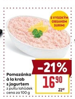 Pomazánka a la krab s jogurtem